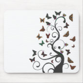 Schmetterlings-Baum Mousepad (Vorne)