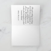 Schmetterlings-Beileid Karte (Innenseite)