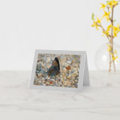 Schmetterlings-Beileids-Karte Karte (Gelbe Blume)