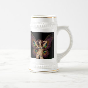 Schmetterlings-Bier Stein Barbaras Mackowiak Bierglas