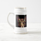 Schmetterlings-Bier Stein Barbaras Mackowiak Bierglas (Links)