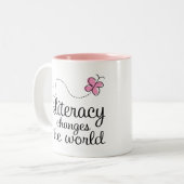 Schmetterlings-Bildung ändert das Weltgeschenk Zweifarbige Tasse (Vorderseite Links)