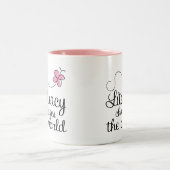 Schmetterlings-Bildung ändert das Weltgeschenk Zweifarbige Tasse (Mittel)