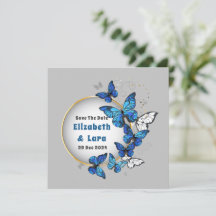 Schmetterlings-Blumen-Einladungskarte