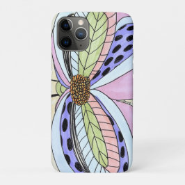 Schmetterlings-Blumen-Leerzeichen Case-Mate iPhone Hülle