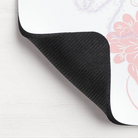 Schmetterlings-Blumen mousepad (Ecke)