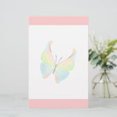 Schmetterlings-Briefpapier Briefpapier (Stehend Vorderseite)