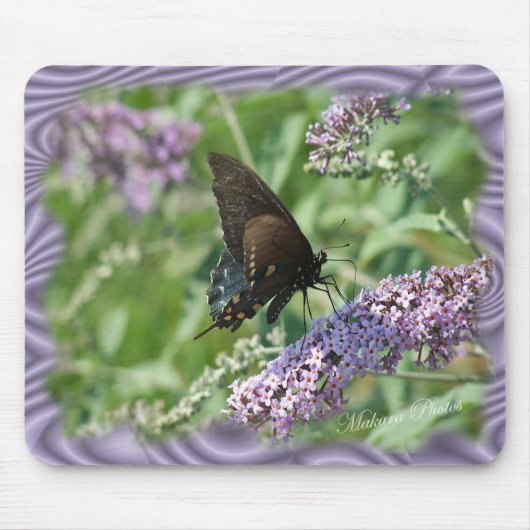 Schmetterlings-Bush-Schmetterling fertigen Mousepad (Vorne)