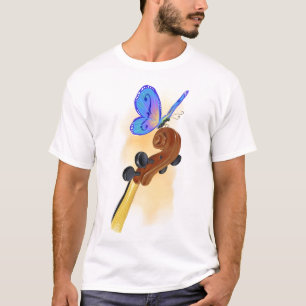 Schmetterlings-Cello T-Shirt