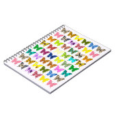 Schmetterlings-Collage Notizblock (Linke Seite)