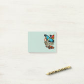 Schmetterlings-Collage Post-it Klebezettel (Auf Schreibtisch)