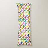 Schmetterlings-Collage Seitenschläferkissen (Rückseite (Vertikal))