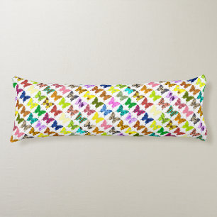 Schmetterlings-Collage Seitenschläferkissen