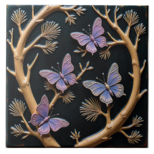 Schmetterlings-Cotillion Fliese