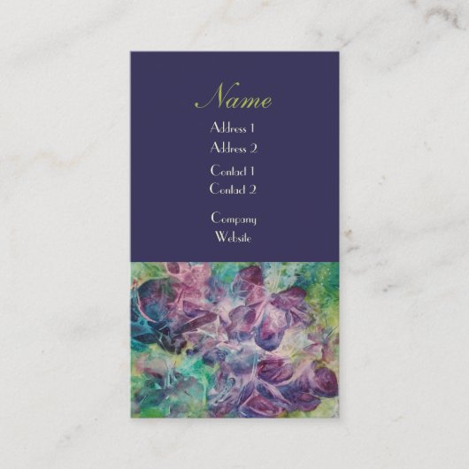 Schmetterlings-Designer-UnternehmensVisitenkarten Visitenkarte (Vorderseite)