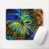 Schmetterlings-Digital-Kunst Mousepad (Mit Mouse)