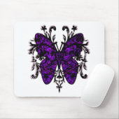 Schmetterlings-Effekt (lila) Mousepad (Mit Mouse)