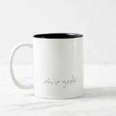 Schmetterlings-Effekt -- schicker Aussenseiter Zweifarbige Tasse (Links)