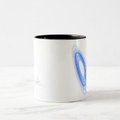 Schmetterlings-Effekt -- schicker Aussenseiter Zweifarbige Tasse (Mittel)