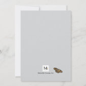 Schmetterlings-Einladung Einladung (Rückseite)