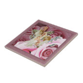 Schmetterlings-Engel, die Kränze machen Fliese (Seite)