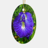 Schmetterlings-Erbse Keramik Ornament (Links)