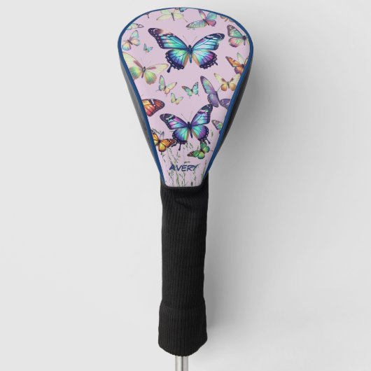 Schmetterlings-Fahrer-Headcover Golf Headcover (Vorderseite)