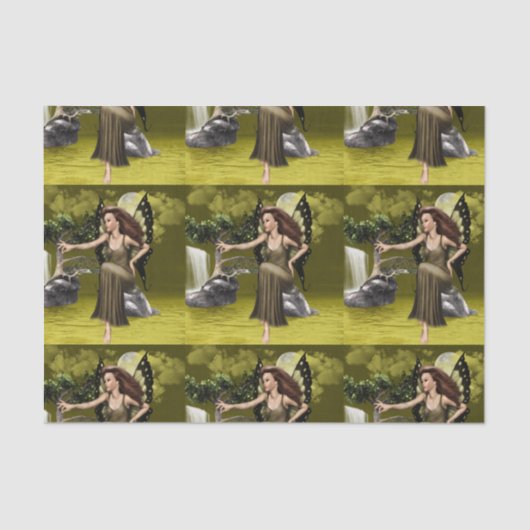 Schmetterlings-Fee Seidenpapier (Vorderseite)