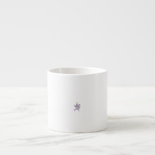 Schmetterlings-Fee-Tattoo-Vektor – Vintage-Blumenk Espressotasse