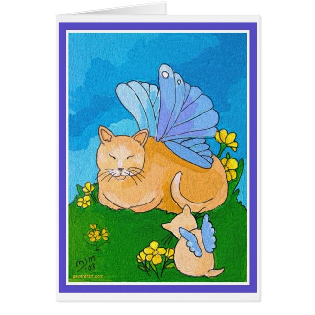 Schmetterlings-feenhafte Katze u. Kätzchen (Vorne)