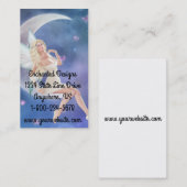 Schmetterlings-feenhafte Mond-Visitenkarten Visitenkarte (Vorne/Hinten)