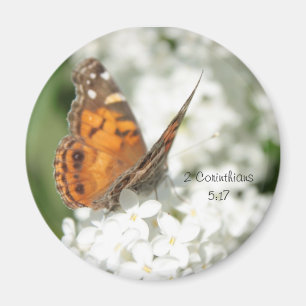 Schmetterlings-Flieder-Magnet 5:17 mit 2 Magnet