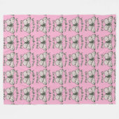 Schmetterlings-Fliesblanke Fleecedecke (Vorderseite (Horizontal))