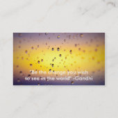 Schmetterlings-Foto-Entwurf Visitenkarte (Rückseite)