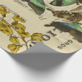 Schmetterlings-Franzosen Decoupage Plakate Geschenkpapier (Ecke)