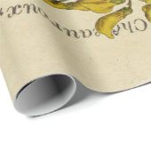 Schmetterlings-Franzosen Decoupage Plakate Geschenkpapier (Rolleneckpunkt)