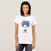 Schmetterlings-Frau T-Shirt (Vorne ganz)