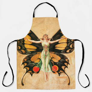 Schmetterlings-Frauen-Illustration von Leyendecker Schürze