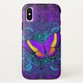 Schmetterlings-Freude stark Case-Mate iPhone Hülle (Rückseite)