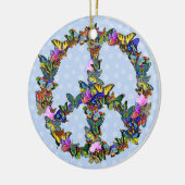 Schmetterlings-Friedenssymbol Keramikornament (Links)