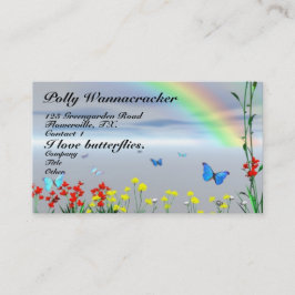 Schmetterlings-Garten-Blumen Visitenkarte