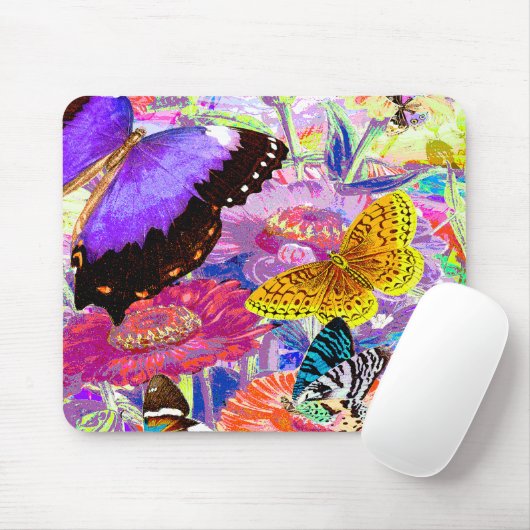 Schmetterlings-Garten Mousepad (Mit Mouse)