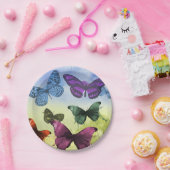 Schmetterlings-Garten-Papier-Teller Pappteller (Party)
