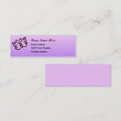 Schmetterlings-Geist-dünne Visitenkarte (Vorne/Hinten)