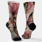 Schmetterlings-Grace-Crew-Socken Socken (Gewinkelt)