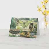 Schmetterlings-Gruß-Karte Karte (Gelbe Blume)