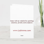 Schmetterlings-Gruß-Karte Karte (Rückseite)