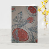 Schmetterlings-Gruß-Karte Karte (Gelbe Blume)