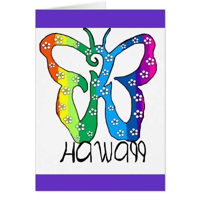 Schmetterlings-Hawaii-Sprichwort (Vorne)