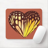 Schmetterlings-Herz Mousepad (Mit Mouse)